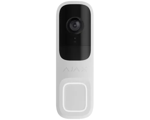 Видеозвонок Ajax Doorbell White RAL 9003 Видеозвонок Ajax Doorbell White RAL 9003