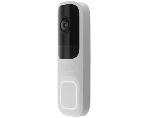 Видеозвонок Ajax Doorbell White RAL 9003 Видеозвонок Ajax Doorbell White RAL 9003