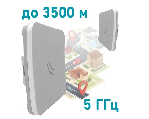 Беспроводной WiFi мост MikroTik SXTsq 5 ac (RBSXTsqG-5acD) 5GHz Беспроводной WiFi мост MikroTik SXTsq 5 ac (RBSXTsqG-5acD) 5GHz