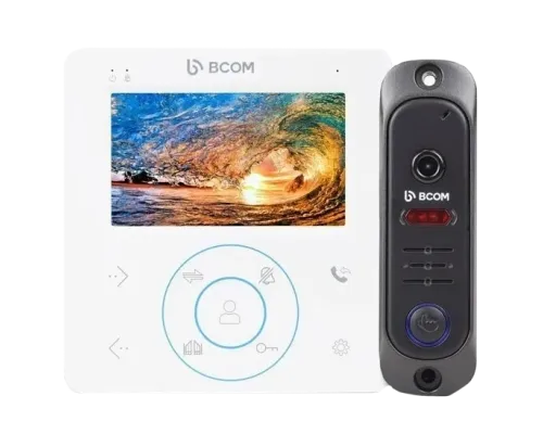Комплект видеодомофона BCOM BD-480M White Kit