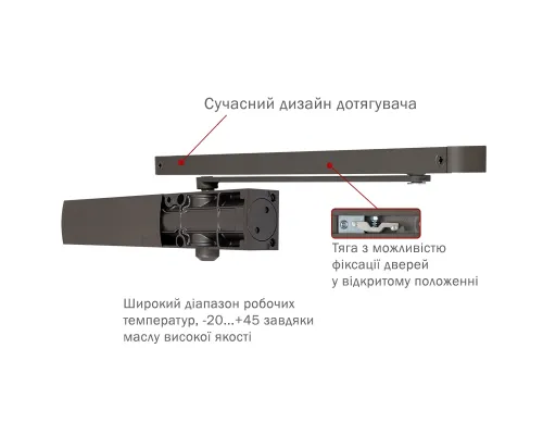 Доводчик RYOBI 1200 D-1200T METALLIC_BRONZE