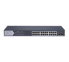 Комутатор 24 порти керований Hikvision DS-3E1526P-SI PoE
