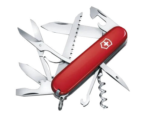 Нож красный Victorinox Swiss Army Huntsman 1.3713