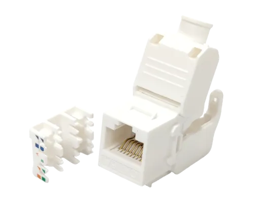 Модуль з'єднувальний безінструментний LW KeyStone RJ45 UTP Slim