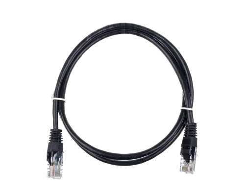 Патч-корд UTP, 1м, кат. 5e, черный Kingda PAUT3100-BK