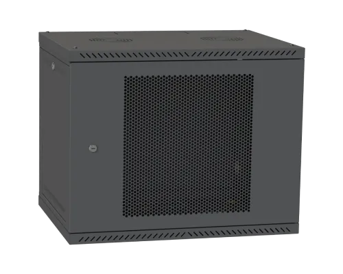 Шкаф телекоммуникационный двери перф (черный) IPCOM 12U 600x450 Шкаф телекоммуникационный двери перф (черный) IPCOM 12U 600x450