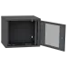 Шкаф телекоммуникационный двери перф (черный) IPCOM 12U 600x450