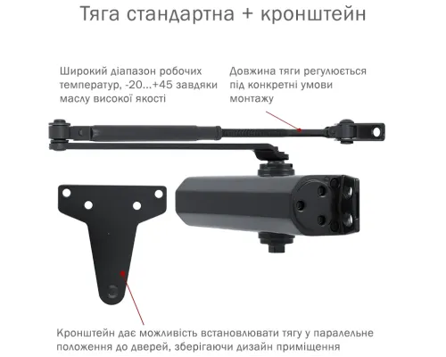 Доводчик RYOBI D-2055V BLACK BC UNIV_ARM