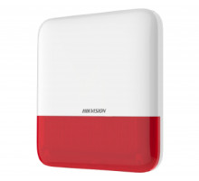 Беспроводная внешняя сирена Hikvision DS-PS1-E-WE-Red (красная)