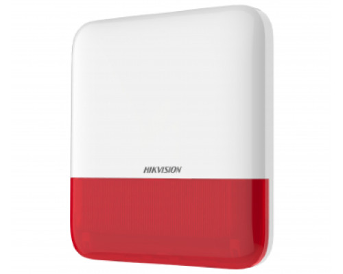 Беспроводная внешняя сирена Hikvision DS-PS1-E-WE-Red (красная)