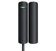 Дротовий магнітоконтактний сповіщувач Ajax DoorProtect Fibra black
