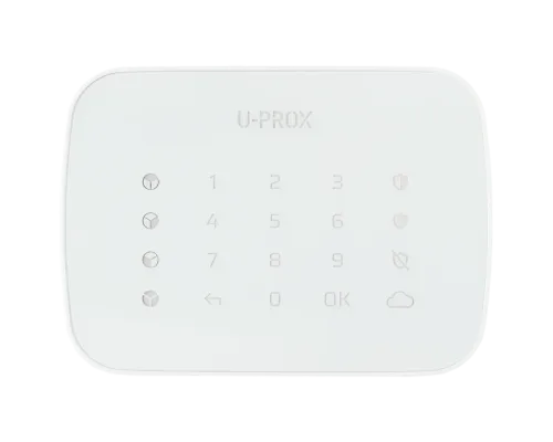 Беспроводная сенсорная клавиатура для четырех групп U-Prox Keypad G4 White