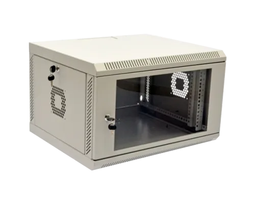 Шафа 19" 6U, 600х500х373 мм акриловое стекло серая