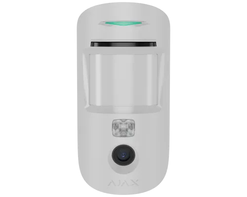 Бездротовий сповіщувач руху Ajax Superior MotionCam AM (PhOD) Jeweller white з камерою Бездротовий сповіщувач руху Ajax Superior MotionCam AM (PhOD) Jeweller white з камерою