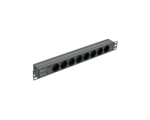 Блок 19" на 8 роз. нем. станд., 10А, с индикат., без шнура, черный, 1U, Kingda Kingda KD-GER(16)N1008WKPB19A-C14 Блок 19" на 8 роз. нем. станд., 10А, с индикат., без шнура, черный, 1U, Kingda Kingda KD-GER(16)N1008WKPB19A-C14