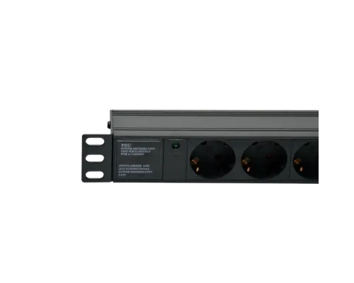 Блок 19" на 8 роз. нем. станд., 10А, с индикат., без шнура, черный, 1U, Kingda Kingda KD-GER(16)N1008WKPB19A-C14 Блок 19" на 8 роз. нем. станд., 10А, с индикат., без шнура, черный, 1U, Kingda Kingda KD-GER(16)N1008WKPB19A-C14
