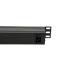 Блок 19" на 8 роз. нем. станд., 10А, с индикат., без шнура, черный, 1U, Kingda Kingda KD-GER(16)N1008WKPB19A-C14