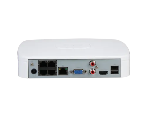 Видеорегистратор Dahua DHI-NVR2104-P-I2 4-канальный 1U 4PoE 1HDD WizSense Видеорегистратор Dahua DHI-NVR2104-P-I2 4-канальный 1U 4PoE 1HDD WizSense