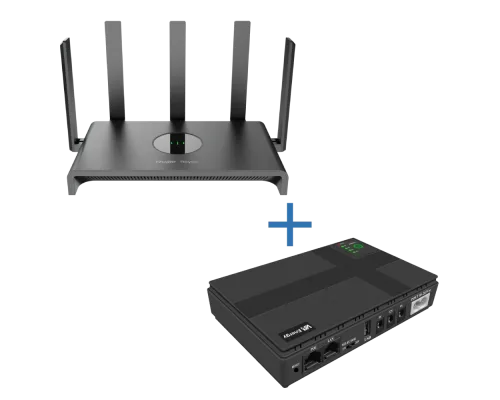 Комплект маршрутизатора и источник бесперебойного питания Ruijie Reyee RG-EW1300G Wi-Fi 5 + VIA Energy Mini UPS