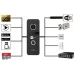 Комплект видеодомофона Neolight ALPHA Hybrid + SOLO IPW Graphite с уголком, PoE адаптер для вызовной панели
