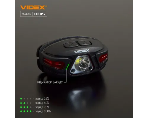 Налобний світлодіодний ліхтарик VIDEX VLF-H015 330Lm 5000K