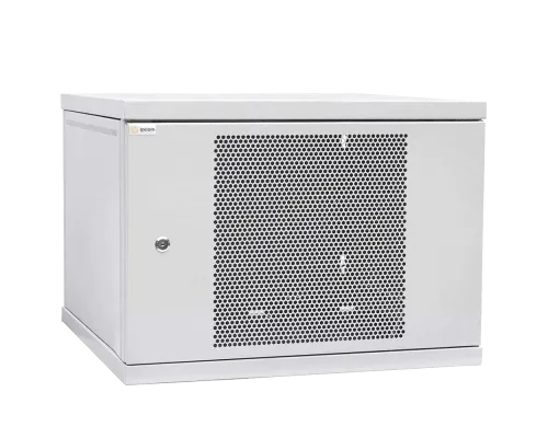 Шкаф телекоммуникационный дверь перфорация (серая) IPCOM 12U 600x600