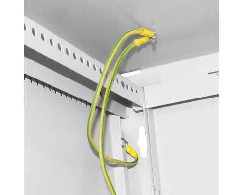 Шкаф телекоммуникационный дверь перфорация (серая) IPCOM 12U 600x600