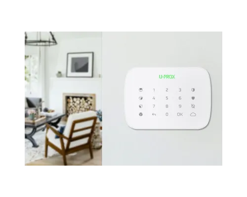 Беспроводная сенсорная клавиатура для четырех групп U-Prox Keypad G4 White