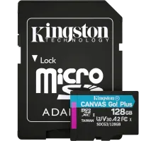 Модуль флэш-памяти Kingston 128GB microSDXC A2 U3 V30 + ADP