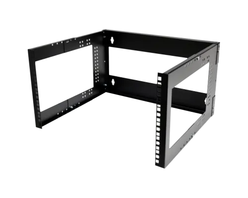 настінний , глиб. 280 - 480мм, чорний Кронштейн 19" 6U