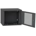 Шкаф телекоммуникационный дверь перфорация (черная) IPCOM 12U 600x600