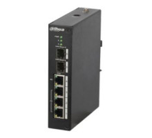 Комутатор 4 порти керований Dahua DH-PFS4206-4P-120 POE