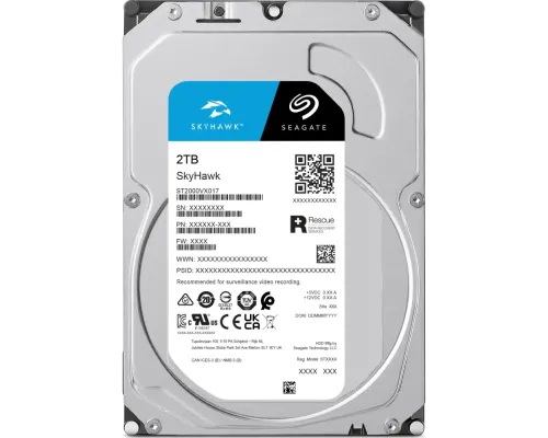 Жесткий диск внутренний Seagate SkyHawk ST2000VX017 2Тб