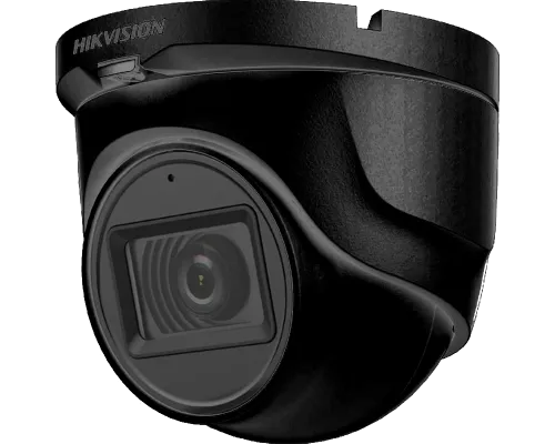 Turbo HD видеокамера Hikvision DS-2CE76H0T-ITMFS (Black)(AVINET) 5МП (2.8мм) с микрофоном