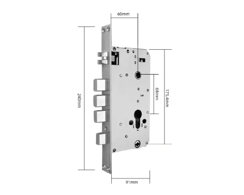 Умный замок SEVEN LOCK SL-7767BFW (врезная часть 6068) Умный замок SEVEN LOCK SL-7767BFW (врезная часть 6068)