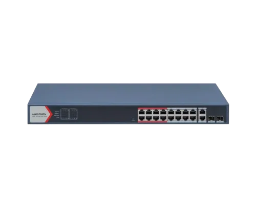 Коммутатор 24 порта управляемый Hikvision DS-3E1326P-EI(B) POE