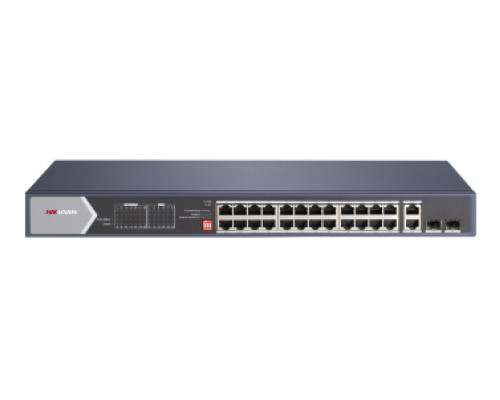 Комутатор 24 порти некерований Hikvision DS-3E0528HP-E Hi-PoE Комутатор 24 порти некерований Hikvision DS-3E0528HP-E Hi-PoE