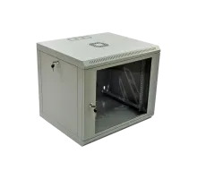 Шкаф 19" , 600x500x507мм (Ш*Г*В), эконом, акриловое стекло, серый 9U