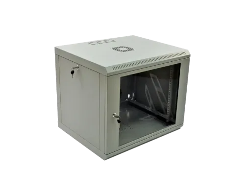 Шкаф 19" , 600x500x507мм (Ш*Г*В), эконом, акриловое стекло, серый 9U Шкаф 19" , 600x500x507мм (Ш*Г*В), эконом, акриловое стекло, серый 9U