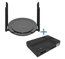 Комплект маршрутизатора и источник бесперебойного питания VIA Energy Mini UPS + RG-EW300 PRO