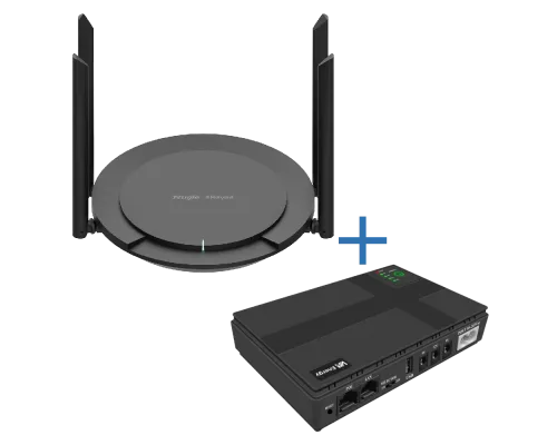 Комплект маршрутизатора и источник бесперебойного питания VIA Energy Mini UPS + RG-EW300 PRO