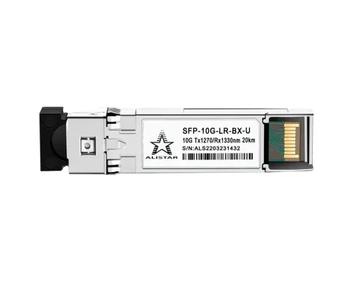 Модуль ALISTAR SFP-10G-LR-BX-U SFP+ 10G BASE-BX 1SM WDM LC 20KM TX1270/RX1330nm DOM
