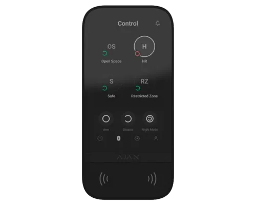 Клавиатура Ajax KeyPad TouchScreen (8EU) black Клавиатура Ajax KeyPad TouchScreen (8EU) black