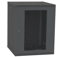 Шкаф телекоммуникационный двери перф(черный) IPCOM 15U 600x600