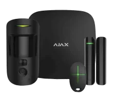 Комплект охранной сигнализации Ajax StarterKit Cam Plus HDR (8EU) UA black