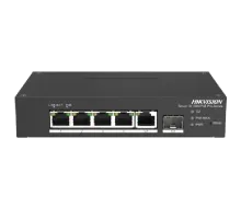 Коммутатор 4 порта управляемый Hikvision DS-3T1306P-SI/HS PoE