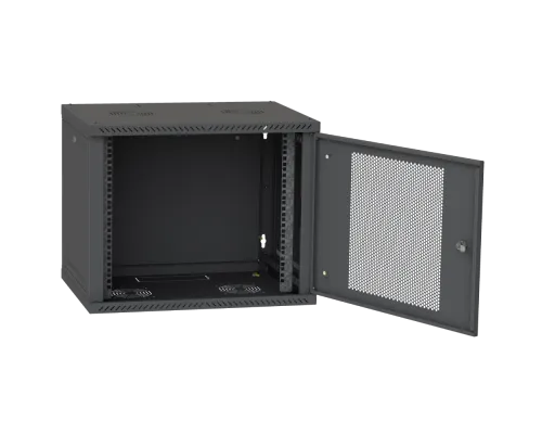 Шкаф телекоммуникационный двери перф (черный) IPCOM 9U 600x600 Шкаф телекоммуникационный двери перф (черный) IPCOM 9U 600x600