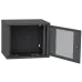 Шкаф телекоммуникационный двери перф (черный) IPCOM 9U 600x600