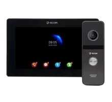Комплект видеодомофона BCOM BD-770FHD/T Black Kit