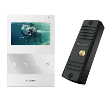 Комплект видеодомофона Slinex ML-16HD(Black)+SQ-04M(White)